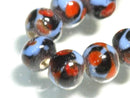 TOKO-BEADS AG943-53N Glass bead (strand) 9mm AG943-53N とんぼ玉（連） 9mm Asian bead & African bead  Handmade,Lampeork,bead,asia,india,ethnic,parts,accessory,beads とんぼ玉,ビーズ,トンボ玉,アジア,インド,エスニック,手作り,パーツ,アクセサリー