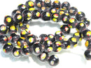TOKO-BEADS AG943N-54 Glass bead (strand) 10mm AG943N-54 とんぼ玉（連） 10mm Asian bead & African bead  Handmade,Lampeork,bead,asia,india,ethnic,parts,accessory,beads とんぼ玉,ビーズ,トンボ玉,アジア,インド,エスニック,手作り,パーツ,アクセサリー