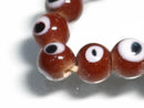 TOKO-BEADS AG943-60N Glass bead (strand) 8mm AG943-60N スポット柄とんぼ玉（連） 8mm Asian bead & African bead  Handmade,Lampeork,bead,asia,india,ethnic,parts,accessory,beads とんぼ玉,ビーズ,トンボ玉,アジア,インド,エスニック,手作り,パーツ,アクセサリー