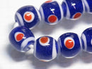 TOKO-BEADS AG943-62N Glass bead (strand) 8.5mm AG943-62N とんぼ玉（連） 8.5mm Asian bead & African bead  Handmade,Lampeork,bead,asia,india,ethnic,parts,accessory,beads とんぼ玉,ビーズ,トンボ玉,アジア,インド,エスニック,手作り,パーツ,アクセサリー