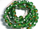 TOKO-BEADS AG943N-63 Glass bead (strand) 9mm AG943N-63 とんぼ玉（連） 9mm Asian bead & African bead  Handmade,Lampeork,bead,asia,india,ethnic,parts,accessory,beads とんぼ玉,ビーズ,トンボ玉,アジア,インド,エスニック,手作り,パーツ,アクセサリー