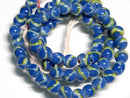 TOKO-BEADS AG943N-71 Glass bead (strand) 7mm AG943N-71 とんぼ玉（連） 7mm Asian bead & African bead  Handmade,Lampeork,bead,asia,india,ethnic,parts,accessory,beads とんぼ玉,ビーズ,トンボ玉,アジア,インド,エスニック,手作り,パーツ,アクセサリー