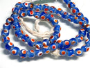 TOKO-BEADS AG943N-73 Glass bead (strand) 8mm AG943N-73 とんぼ玉（連） 8mm Asian bead & African bead  Handmade,Lampeork,bead,asia,india,ethnic,parts,accessory,beads とんぼ玉,ビーズ,トンボ玉,アジア,インド,エスニック,手作り,パーツ,アクセサリー
