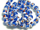 TOKO-BEADS AG943N-74 Glass bead (strand) 10mm AG943N-74 とんぼ玉（連） 10mm Asian bead & African bead  Handmade,Lampeork,bead,asia,india,ethnic,parts,accessory,beads とんぼ玉,ビーズ,トンボ玉,アジア,インド,エスニック,手作り,パーツ,アクセサリー