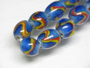 TOKO-BEADS AG943-76N Glass bead (strand) 7~7.5mm AG943-76N とんぼ玉（連） 7~7.5mm Asian bead & African bead  Handmade,Lampeork,bead,asia,india,ethnic,parts,accessory,beads とんぼ玉,ビーズ,トンボ玉,アジア,インド,エスニック,手作り,パーツ,アクセサリー