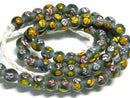 TOKO-BEADS AG943N-81 Glass bead (strand) 10mm AG943N-81 とんぼ玉（連） 10mm Asian bead & African bead  Handmade,Lampeork,bead,asia,india,ethnic,parts,accessory,beads とんぼ玉,ビーズ,トンボ玉,アジア,インド,エスニック,手作り,パーツ,アクセサリー