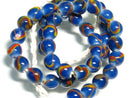 TOKO-BEADS AG943N-83 Glass bead (strand) 8.5mm AG943N-83 とんぼ玉（連） 8.5mm Asian bead & African bead  Handmade,Lampeork,bead,asia,india,ethnic,parts,accessory,beads とんぼ玉,ビーズ,トンボ玉,アジア,インド,エスニック,手作り,パーツ,アクセサリー