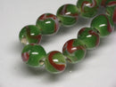 TOKO-BEADS AG943-84N Glass bead (strand) 7~7.5mm AG943-84N とんぼ玉（連） 7~7.5mm Asian bead & African bead  Handmade,Lampeork,bead,asia,india,ethnic,parts,accessory,beads とんぼ玉,ビーズ,トンボ玉,アジア,インド,エスニック,手作り,パーツ,アクセサリー