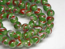 TOKO-BEADS AG943-84N Glass bead (strand) 7~7.5mm AG943-84N とんぼ玉（連） 7~7.5mm Asian bead & African bead  Handmade,Lampeork,bead,asia,india,ethnic,parts,accessory,beads とんぼ玉,ビーズ,トンボ玉,アジア,インド,エスニック,手作り,パーツ,アクセサリー