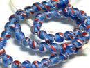TOKO-BEADS AG943N-85 Glass bead (strand) 8.5mm AG943N-85 とんぼ玉（連） 8.5mm Asian bead & African bead  Handmade,Lampeork,bead,asia,india,ethnic,parts,accessory,beads とんぼ玉,ビーズ,トンボ玉,アジア,インド,エスニック,手作り,パーツ,アクセサリー