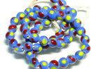 TOKO-BEADS AG943N-91 Glass bead (strand) 8mm AG943N-91 とんぼ玉（連） 8mm Asian bead & African bead  Handmade,Lampeork,bead,asia,india,ethnic,parts,accessory,beads とんぼ玉,ビーズ,トンボ玉,アジア,インド,エスニック,手作り,パーツ,アクセサリー