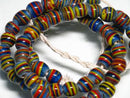 TOKO-BEADS AG943N-93 Glass bead (strand) 7.5mm AG943N-93 とんぼ玉（連） 7.5mm Asian bead & African bead  Handmade,Lampeork,bead,asia,india,ethnic,parts,accessory,beads とんぼ玉,ビーズ,トンボ玉,アジア,インド,エスニック,手作り,パーツ,アクセサリー