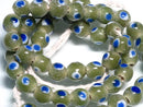 TOKO-BEADS AG943N-94 Glass bead (strand) 8mm AG943N-94 とんぼ玉（連） 8mm Asian bead & African bead  Handmade,Lampeork,bead,asia,india,ethnic,parts,accessory,beads とんぼ玉,ビーズ,トンボ玉,アジア,インド,エスニック,手作り,パーツ,アクセサリー