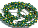 TOKO-BEADS AG943N-95 Glass bead (strand) 8mm AG943N-95 とんぼ玉（連） 8mm Asian bead & African bead  Handmade,Lampeork,bead,asia,india,ethnic,parts,accessory,beads とんぼ玉,ビーズ,トンボ玉,アジア,インド,エスニック,手作り,パーツ,アクセサリー