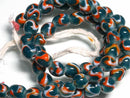 TOKO-BEADS AG943N-96 Glass bead (strand) 8mm AG943N-96 とんぼ玉（連） 8mm Asian bead & African bead  Handmade,Lampeork,bead,asia,india,ethnic,parts,accessory,beads とんぼ玉,ビーズ,トンボ玉,アジア,インド,エスニック,手作り,パーツ,アクセサリー