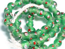 TOKO-BEADS AG944N-09 Glass bead (strand) 9.5mm AG944N-09 とんぼ玉（連） 9.5mm Asian bead & African bead  Handmade,Lampeork,bead,asia,india,ethnic,parts,accessory,beads とんぼ玉,ビーズ,トンボ玉,アジア,インド,エスニック,手作り,パーツ,アクセサリー