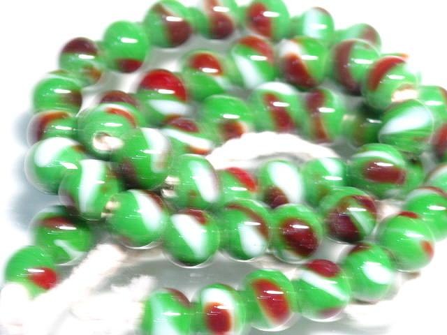TOKO-BEADS AG944N-13 Glass bead (strand) 9mm AG944N-13 とんぼ玉（連） 9mm Asian bead & African bead  Handmade,Lampeork,bead,asia,india,ethnic,parts,accessory,beads とんぼ玉,ビーズ,トンボ玉,アジア,インド,エスニック,手作り,パーツ,アクセサリー