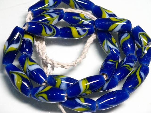 TOKO-BEADS AG944N-18 Glass bead (strand) 8mm AG944N-18 とんぼ玉（連） 8mm Asian bead & African bead  Handmade,Lampeork,bead,asia,india,ethnic,parts,accessory,beads とんぼ玉,ビーズ,トンボ玉,アジア,インド,エスニック,手作り,パーツ,アクセサリー
