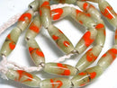 TOKO-BEADS AG944N-19 Glass bead (strand) 7mm AG944N-19 とんぼ玉（連） 7mm Asian bead & African bead  Handmade,Lampeork,bead,asia,india,ethnic,parts,accessory,beads とんぼ玉,ビーズ,トンボ玉,アジア,インド,エスニック,手作り,パーツ,アクセサリー