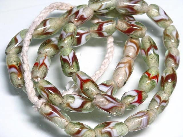 TOKO-BEADS AG944N-21 Glass bead (strand) 7.5mm AG944N-21 とんぼ玉（連） 7.5mm Asian bead & African bead  Handmade,Lampeork,bead,asia,india,ethnic,parts,accessory,beads とんぼ玉,ビーズ,トンボ玉,アジア,インド,エスニック,手作り,パーツ,アクセサリー
