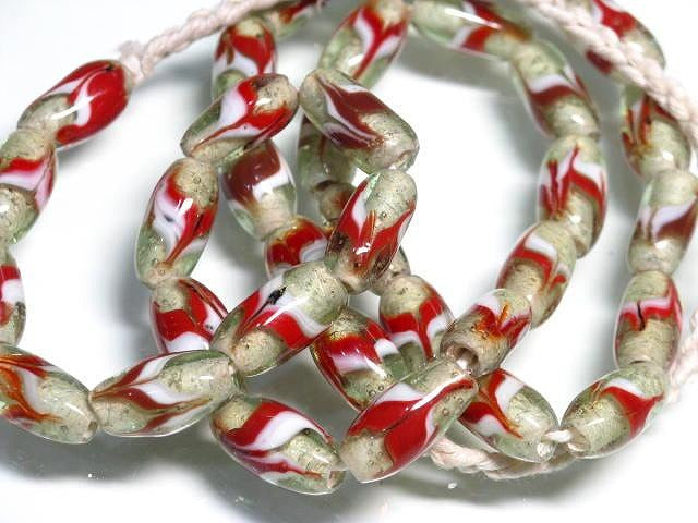 TOKO-BEADS AG944N-22 Glass bead (strand) 7mm AG944N-22 とんぼ玉（連） 7mm Asian bead & African bead  Handmade,Lampeork,bead,asia,india,ethnic,parts,accessory,beads とんぼ玉,ビーズ,トンボ玉,アジア,インド,エスニック,手作り,パーツ,アクセサリー