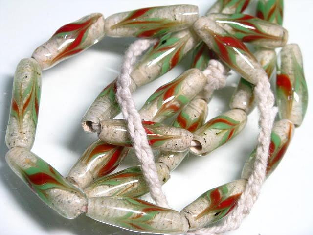 TOKO-BEADS AG944N-25 Glass bead (strand) 7mm AG944N-25 とんぼ玉（連） 7mm Asian bead & African bead  Handmade,Lampeork,bead,asia,india,ethnic,parts,accessory,beads とんぼ玉,ビーズ,トンボ玉,アジア,インド,エスニック,手作り,パーツ,アクセサリー