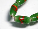 TOKO-BEADS AG944-28N Arrow feather pattern glass bead (strand) 7.5mm AG944-28N 矢羽文様とんぼ玉（連） 7.5mm Asian bead & African bead  Handmade,Lampeork,bead,asia,india,ethnic,parts,accessory,beads とんぼ玉,ビーズ,トンボ玉,アジア,インド,エスニック,手作り,パーツ,アクセサリー