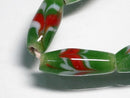 TOKO-BEADS AG944-29N Arrow feather pattern glass bead (strand) 7mm AG944-29N 矢羽文様とんぼ玉（連） 7mm Asian bead & African bead  Handmade,Lampeork,bead,asia,india,ethnic,parts,accessory,beads とんぼ玉,ビーズ,トンボ玉,アジア,インド,エスニック,手作り,パーツ,アクセサリー