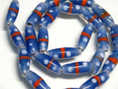 TOKO-BEADS AG944N-31 Glass bead (strand) 8mm AG944N-31 とんぼ玉（連） 8mm Asian bead & African bead  Handmade,Lampeork,bead,asia,india,ethnic,parts,accessory,beads とんぼ玉,ビーズ,トンボ玉,アジア,インド,エスニック,手作り,パーツ,アクセサリー