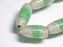 TOKO-BEADS AG944-35N Glass bead (strand) 7mm AG944-35N ストライプ柄とんぼ玉（連） 7mm Asian bead & African bead  Handmade,Lampeork,bead,asia,india,ethnic,parts,accessory,beads とんぼ玉,ビーズ,トンボ玉,アジア,インド,エスニック,手作り,パーツ,アクセサリー