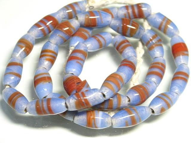 TOKO-BEADS AG944N-39 Glass bead (strand) 7.5mm AG944N-39 とんぼ玉（連） 7.5mm Asian bead & African bead  Handmade,Lampeork,bead,asia,india,ethnic,parts,accessory,beads とんぼ玉,ビーズ,トンボ玉,アジア,インド,エスニック,手作り,パーツ,アクセサリー