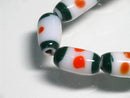 TOKO-BEADS AG944-44N Drum-shaped glass bead (strand) 7mm AG944-44N 太鼓型とんぼ玉（連） 7mm Asian bead & African bead  Handmade,Lampeork,bead,asia,india,ethnic,parts,accessory,beads とんぼ玉,ビーズ,トンボ玉,アジア,インド,エスニック,手作り,パーツ,アクセサリー