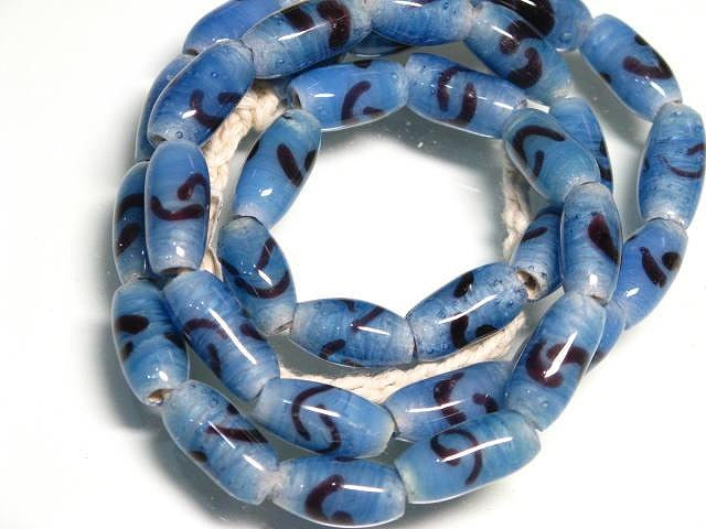 TOKO-BEADS AG944N-50 Glass bead (strand) 6.5mm AG944N-50 とんぼ玉（連） 6.5mm Asian bead & African bead  Handmade,Lampeork,bead,asia,india,ethnic,parts,accessory,beads とんぼ玉,ビーズ,トンボ玉,アジア,インド,エスニック,手作り,パーツ,アクセサリー