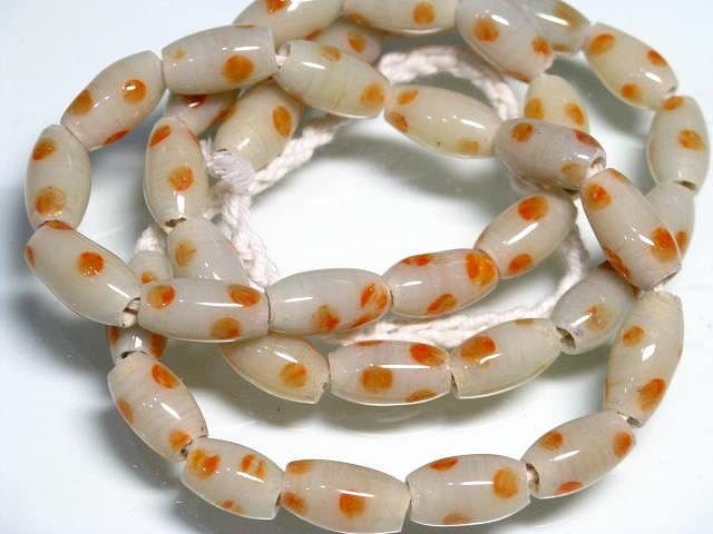TOKO-BEADS AG944N-53 Glass bead (strand) 7mm AG944N-53 とんぼ玉（連） 7mm Asian bead & African bead  Handmade,Lampeork,bead,asia,india,ethnic,parts,accessory,beads とんぼ玉,ビーズ,トンボ玉,アジア,インド,エスニック,手作り,パーツ,アクセサリー