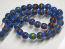 TOKO-BEADS | TOKO-BEADS |AG944-72N ウェイブライン柄とんぼ玉（連） 10~11mm | TOKO-BEADS |AG944-72N Glass bead (strand) 10~11mm Asian bead & African bead  Handmade,Lampeork,bead,asia,india,ethnic,parts,accessory,beads とんぼ玉,ビーズ,トンボ玉,アジア,インド,エスニック,手作り,パーツ,アクセサリー