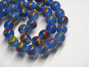 TOKO-BEADS | TOKO-BEADS |AG944-72N ウェイブライン柄とんぼ玉（連） 10~11mm | TOKO-BEADS |AG944-72N Glass bead (strand) 10~11mm Asian bead & African bead  Handmade,Lampeork,bead,asia,india,ethnic,parts,accessory,beads とんぼ玉,ビーズ,トンボ玉,アジア,インド,エスニック,手作り,パーツ,アクセサリー