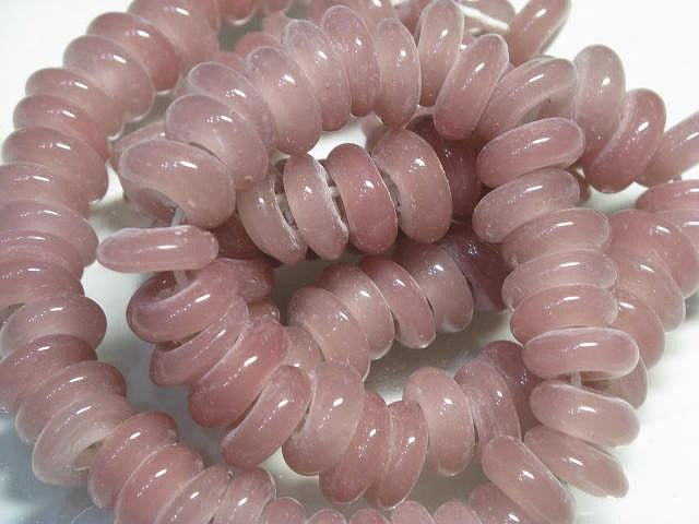 TOKO-BEADS AG945N-10 Glass bead (strand) 12~13mm AG945N-10 リング型ビーズ（連） 12~13mm Asian bead & African bead  Handmade,Lampeork,bead,asia,india,ethnic,parts,accessory,beads とんぼ玉,ビーズ,トンボ玉,アジア,インド,エスニック,手作り,パーツ,アクセサリー