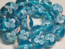 TOKO-BEADS AG945N-18 Glass bead (strand) 16~19mm AG945N-18 フラワービーズ（大）（連） 16~19mm Asian bead & African bead  Handmade,Lampeork,bead,asia,india,ethnic,parts,accessory,beads とんぼ玉,ビーズ,トンボ玉,アジア,インド,エスニック,手作り,パーツ,アクセサリー