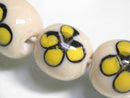 TOKO-BEADS AG945-19N Glass bead (strand) 16~19mm AG945-19N フラワービーズ（大）（連） 16~19mm Asian bead & African bead  Handmade,Lampeork,bead,asia,india,ethnic,parts,accessory,beads とんぼ玉,ビーズ,トンボ玉,アジア,インド,エスニック,手作り,パーツ,アクセサリー