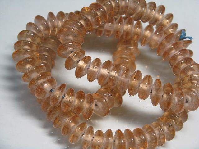 TOKO-BEADS AG946N-62 Glass bead (strand) 12~14mm AG946N-62 ボタン型ビーズ（連） 12~14mm Asian bead & African bead  Handmade,Lampeork,bead,asia,india,ethnic,parts,accessory,beads とんぼ玉,ビーズ,トンボ玉,アジア,インド,エスニック,手作り,パーツ,アクセサリー