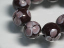 TOKO-BEADS AG946-93N Glass bead (strand) 11mm AG946-93N フラワービーズ（連） 11mm Asian bead & African bead  Handmade,Lampeork,bead,asia,india,ethnic,parts,accessory,beads とんぼ玉,ビーズ,トンボ玉,アジア,インド,エスニック,手作り,パーツ,アクセサリー
