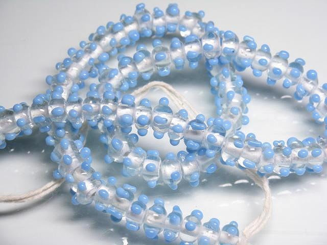 TOKO-BEADS AG947N-03 Glass bead (strand) 7mm AG947N-03 スタッドビーズ（連） 7mm Asian bead & African bead  Handmade,Lampeork,bead,asia,india,ethnic,parts,accessory,beads とんぼ玉,ビーズ,トンボ玉,アジア,インド,エスニック,手作り,パーツ,アクセサリー