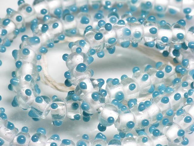 TOKO-BEADS AG947N-06 Glass bead (strand) 7mm AG947N-06 スタッドビーズ（連） 7mm Asian bead & African bead  Handmade,Lampeork,bead,asia,india,ethnic,parts,accessory,beads とんぼ玉,ビーズ,トンボ玉,アジア,インド,エスニック,手作り,パーツ,アクセサリー