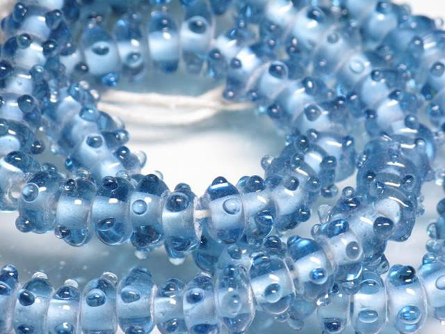 TOKO-BEADS AG947N-07 Glass bead (strand) 7mm AG947N-07 スタッドビーズ（連） 7mm Asian bead & African bead  Handmade,Lampeork,bead,asia,india,ethnic,parts,accessory,beads とんぼ玉,ビーズ,トンボ玉,アジア,インド,エスニック,手作り,パーツ,アクセサリー