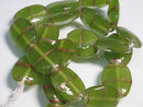 TOKO-BEADS AG947N-47 Glass bead (strand) 18mm AG947N-47 オーバルビーズ（連） 18mm Asian bead & African bead  Handmade,Lampeork,bead,asia,india,ethnic,parts,accessory,beads とんぼ玉,ビーズ,トンボ玉,アジア,インド,エスニック,手作り,パーツ,アクセサリー