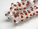 TOKO-BEADS AG947-22N Glass bead (strand) 10mm AG947-22N スタッドビーズ（連） 10mm Asian bead & African bead  Handmade,Lampeork,bead,asia,india,ethnic,parts,accessory,beads とんぼ玉,ビーズ,トンボ玉,アジア,インド,エスニック,手作り,パーツ,アクセサリー