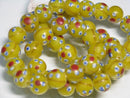 TOKO-BEADS AG951N-11 Glass bead (strand) 10mm AG951N-11 フラワービーズ（連） 10mm Asian bead & African bead  Handmade,Lampeork,bead,asia,india,ethnic,parts,accessory,beads とんぼ玉,ビーズ,トンボ玉,アジア,インド,エスニック,手作り,パーツ,アクセサリー