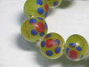 TOKO-BEADS AG951-12N Glass bead (strand) 10mm AG951-12N フラワービーズ（連） 10mm Asian bead & African bead  Handmade,Lampeork,bead,asia,india,ethnic,parts,accessory,beads とんぼ玉,ビーズ,トンボ玉,アジア,インド,エスニック,手作り,パーツ,アクセサリー