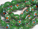 TOKO-BEADS AG951N-13 Glass bead (strand) 10mm AG951N-13 フラワービーズ（連） 10mm Asian bead & African bead  Handmade,Lampeork,bead,asia,india,ethnic,parts,accessory,beads とんぼ玉,ビーズ,トンボ玉,アジア,インド,エスニック,手作り,パーツ,アクセサリー