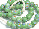TOKO-BEADS AG951N-15 Glass bead (strand) 13~14mm AG951N-15 フラワービーズ（連） 13~14mm Asian bead & African bead  Handmade,Lampeork,bead,asia,india,ethnic,parts,accessory,beads とんぼ玉,ビーズ,トンボ玉,アジア,インド,エスニック,手作り,パーツ,アクセサリー